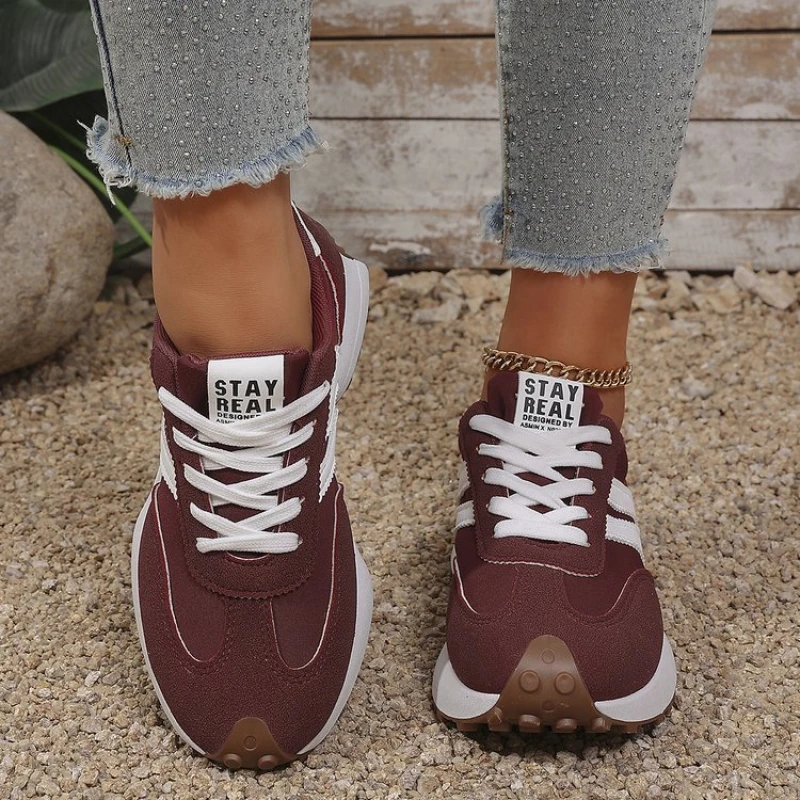 2026 New Women's Retro Forrest Gump Sneakers, Suede Stripe Casual Trainers, Lightweight Platform Running & Walking Shoes Sae2d67ac03554fa6b01b773fc18a5288H