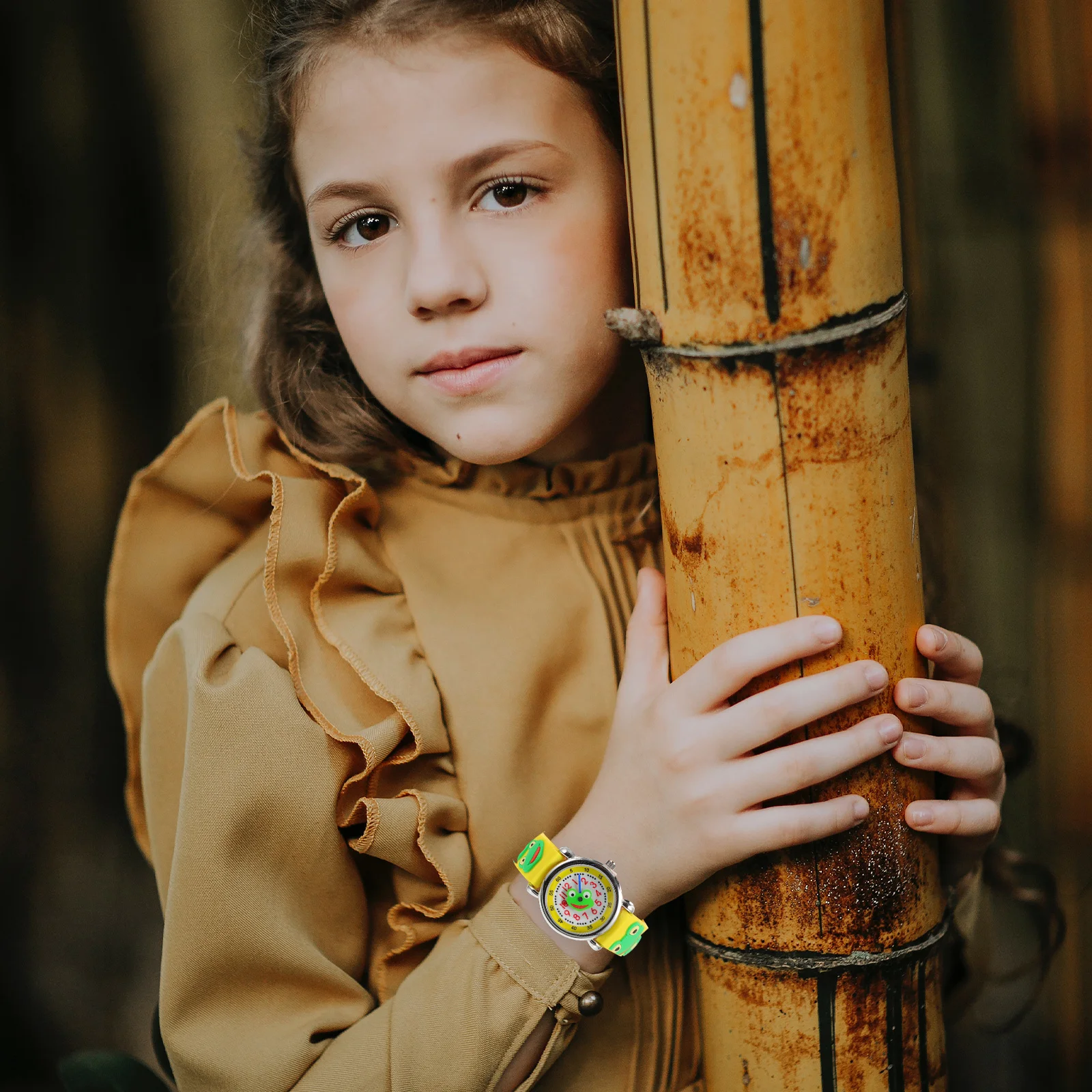 1 قطعة ساعة كارتون الضفدع ثلاثية الأبعاد سيليكون كوارتز ساعة اليد لقرص واضح وقت دقيق في الهواء الطلق تصميم مقاوم للماء الساعات ل #1