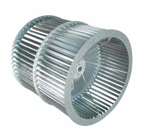 Low noise multi-wing AC 2.2kw ventilation small centrifugal fan blower wheel