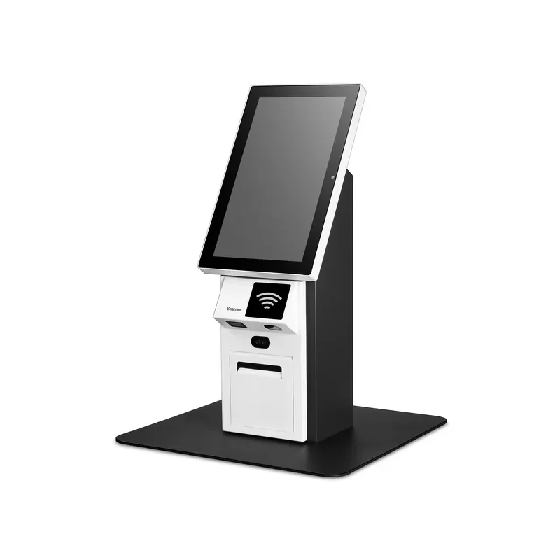 Supermarket Touch Screen Kiosk 21.5 Inch Wall-mounted Pos Machine Self Ordering Payment Kiosk Cash Register