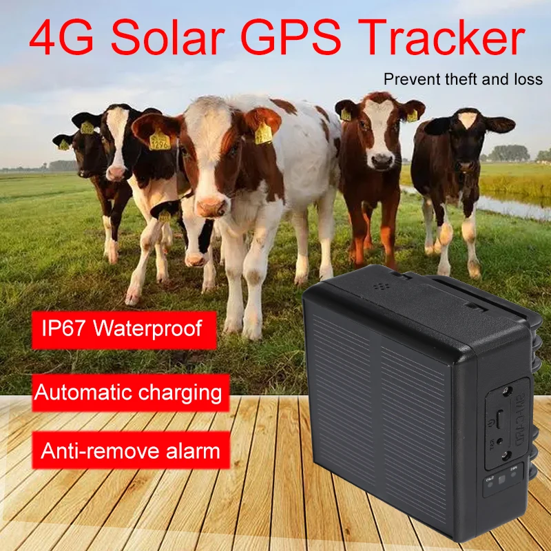 4G Solar GPS Tracker RF-V24C 4000mAh Cattle Cow Sheep Horse Animal Cars Tracking Device Magnet Voice Monitor smart gps locator