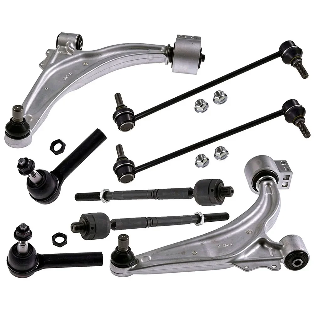 Chassis Parts Suspension Kit Lower Control Arms w/Ball Joint Sway Bar Tie Rod Kit Fit For Buick Verano Chevrolet Cruze 1.8L 2.4L