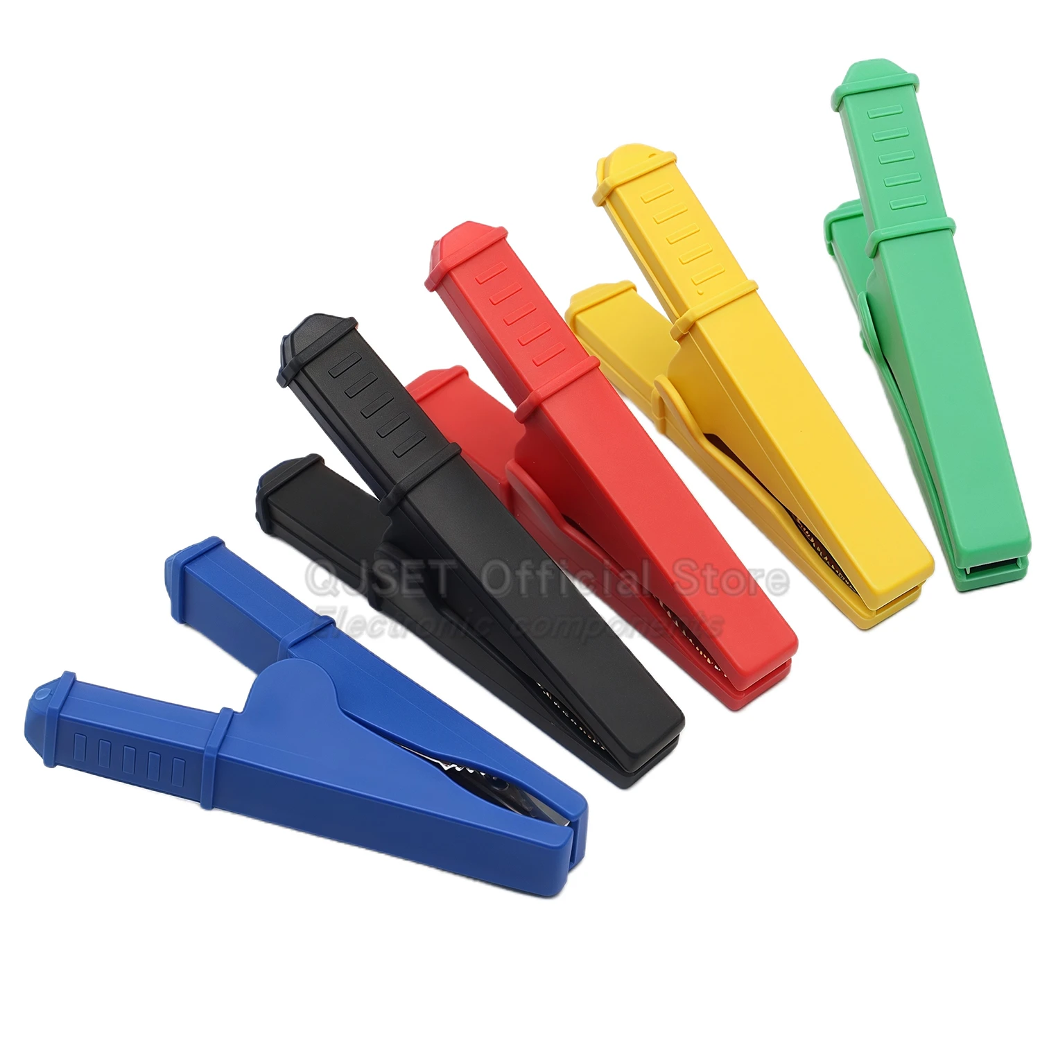 1pcs 75mm Insulated Pure Copper Alligator Clip 30A Opening 30mm 4mm Wire Terminal Clip Sheath Clip Test Clip Car battery clamps