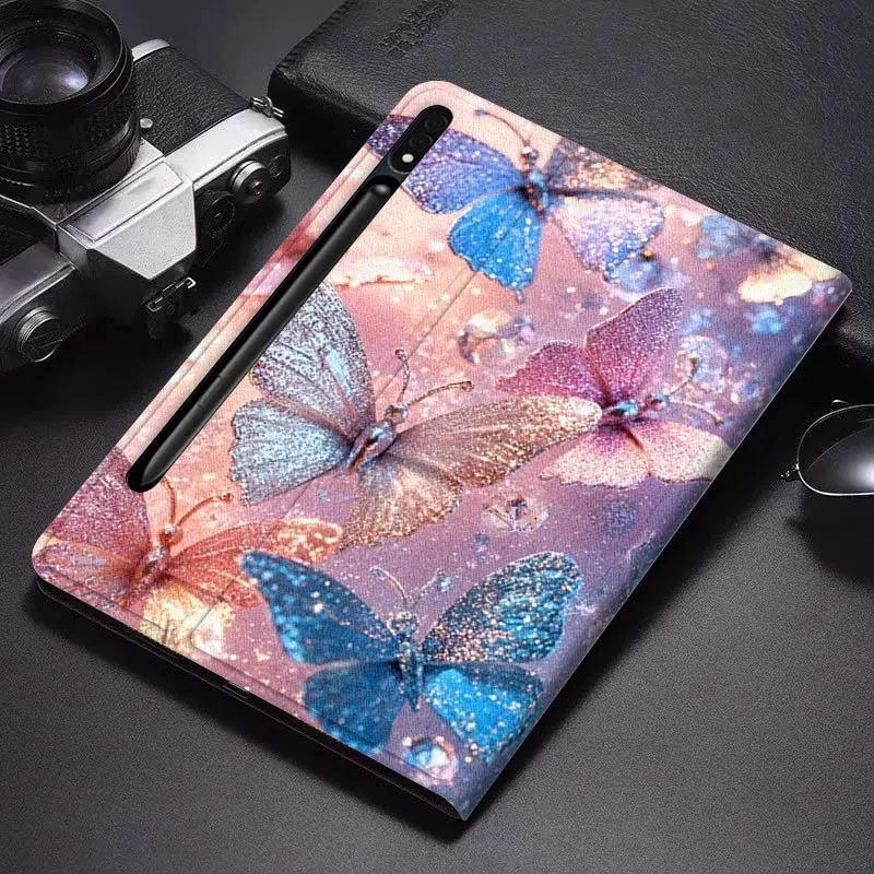 Beautiful Butterfly Design Tablet Case For Samsung Galaxy Tab S7 S8 S9 S10 FE Plus Lite 11 12.4 13.1 Inch