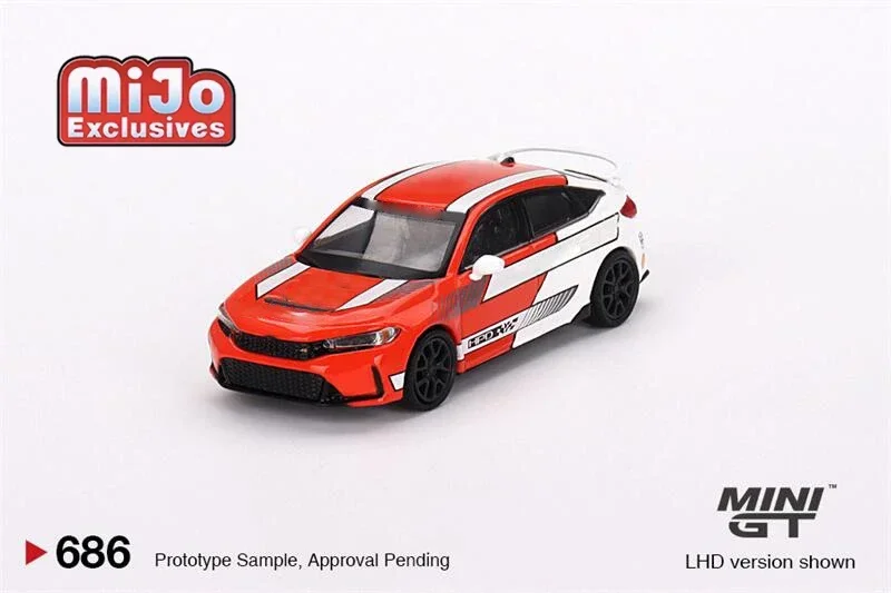 

MINI GT Mijo 1:64 Civic Type R 2023 Pace Car Red LHD Model Car