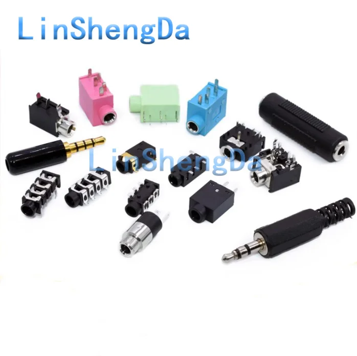 3.5mm audio headphone female socket with 4 plugs PJ-313 3F07/PJ392/313/320/325/342