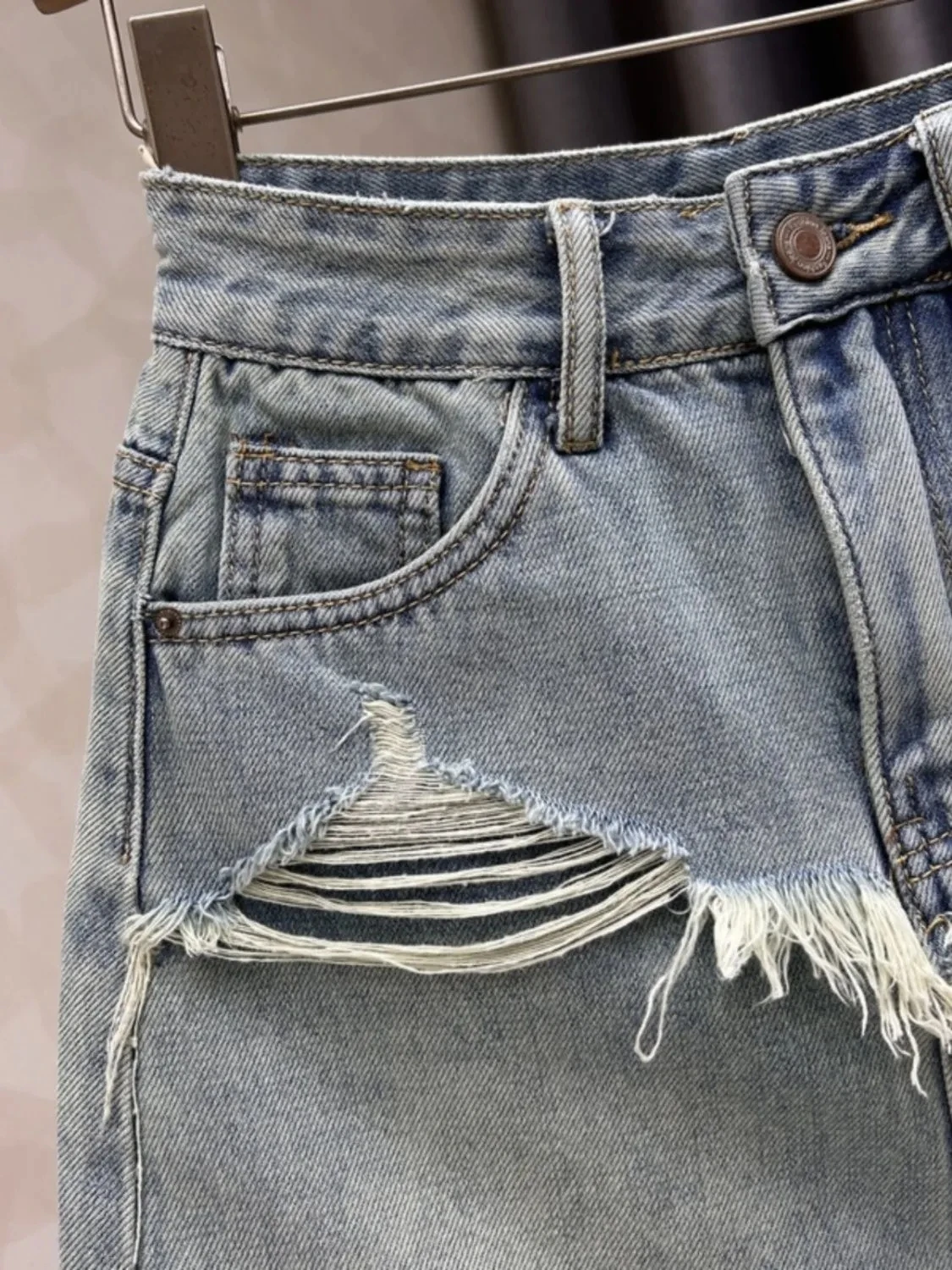 2024 Summer New Mini Denim Skirt, for Women Clothing, Casual High Waist A-line Hip Wrapped Short Skirts, Girls Cowboy Skirt