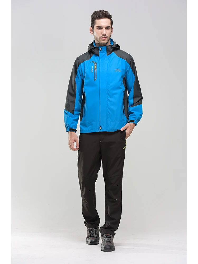 Men's Lightweight Waterproof Rain Jacket 5000mm Windbreaker Lined Casual Spring Autumn Fishing Hiking Outdoor Leisure Jacket 25 Sae2d87f8379c4884b8323c3c507b38faZ
