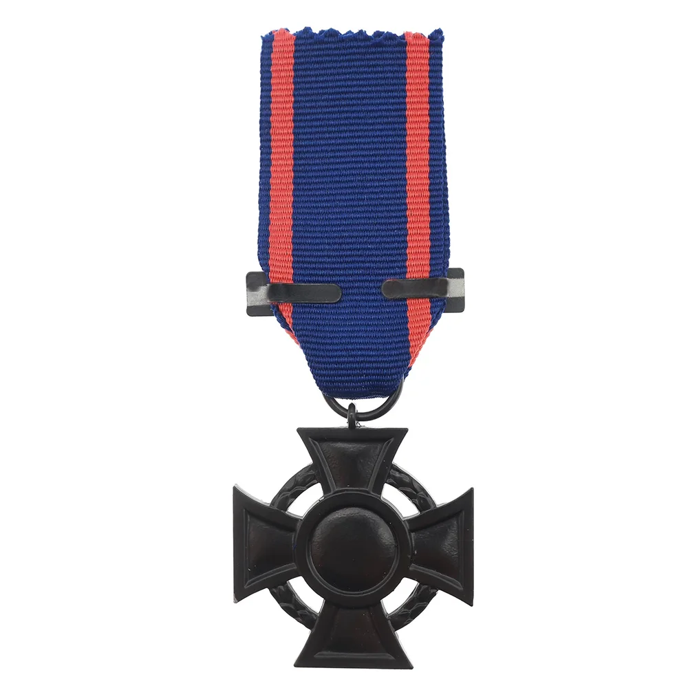 1PC Cross Medal Badge Military Fans Collection Craft Ribbon Badge No Pin Medal Decoration Craft Gift for Men and Women