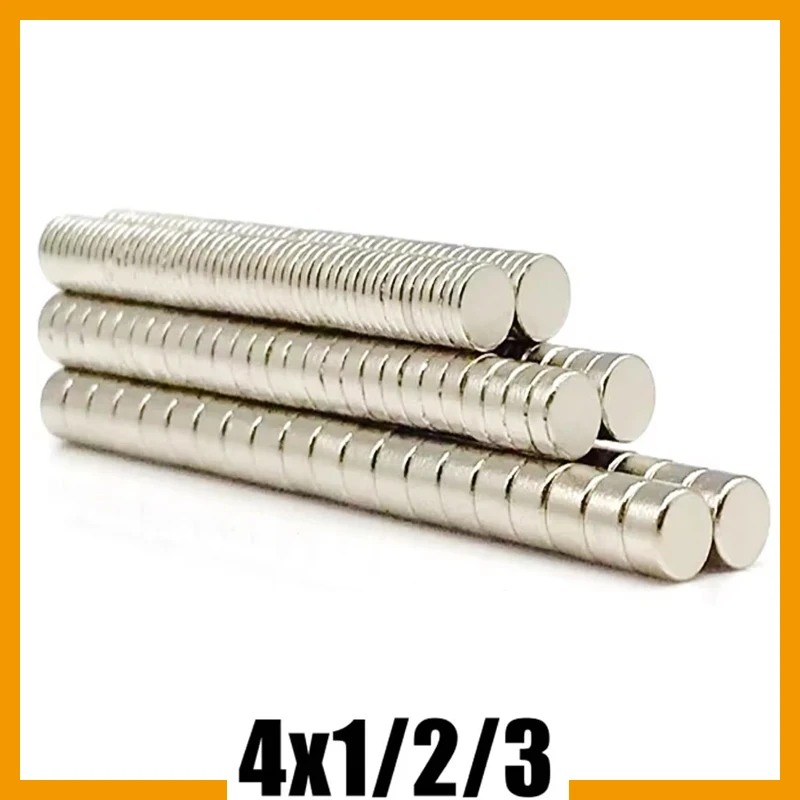 4x1 4x2 4x3mm 100/200/500/1000/2000 Stück Mini kleiner runder starker N35 Neodym-Magnetstahlmagnet Imanes Permanent NdFeB-Magnet