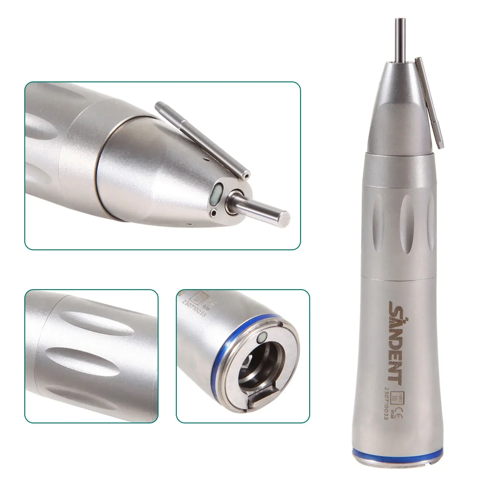 Dental Fiber Optic Led 1:1 Surgical Low Speed Straight Handpiece With External Irrigation Pipe Kavo Style