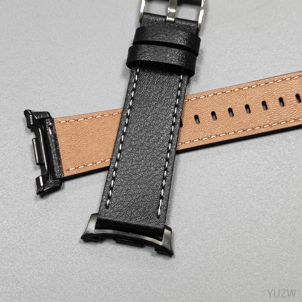 Correa de cuero para Samsung Galaxy Watch 8, 40mm, 44mm, pulseras de repuesto para Galaxy Watch8 Classic, Correa informal de 46mm