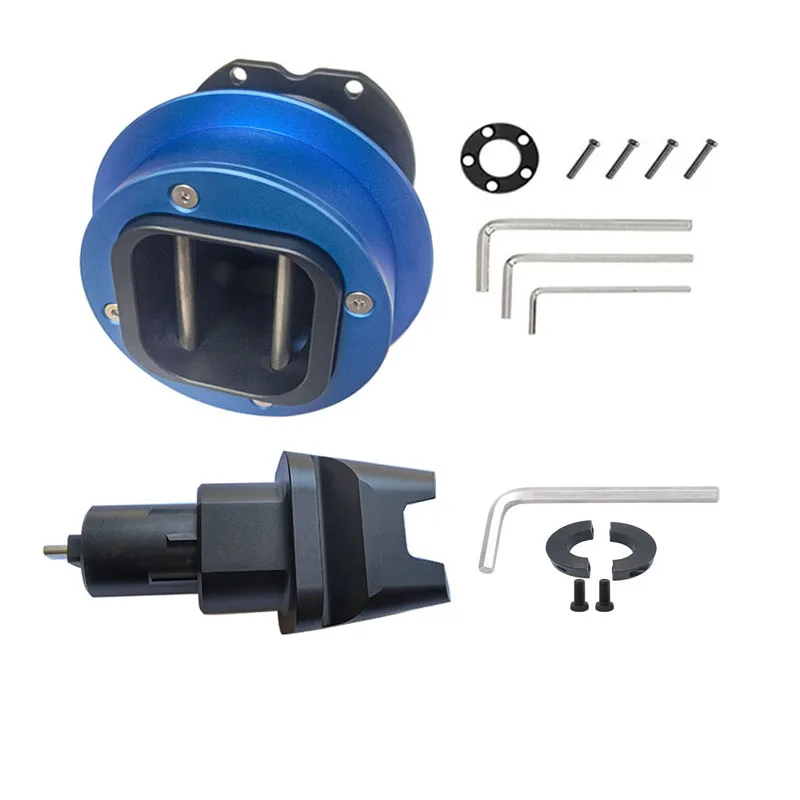 In Stock Simube Bule Qr2 Pro Bundle (type-c) Quick Release For Fanatec Wheel-side & Qr2 Base-side (type -c Port)