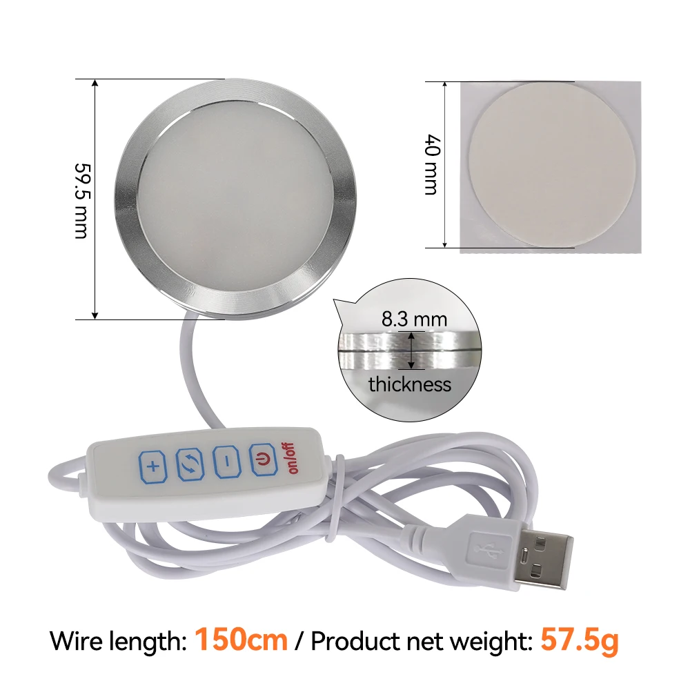 Para bambu laboratório kit de lâmpada led kit luz ajustável peças luz led ferragem modelo diy branco/frio/luz quente sem escudo da lâmpada 001