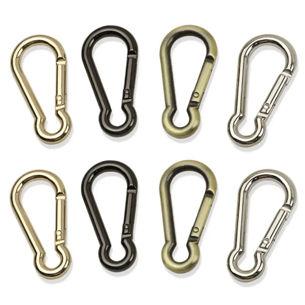 High Quality 4 Colors Outdoor Sports Keychain 35/39/40mm Zinc Alloy Bottle Holder Climbing Button Carabiner Outdoor Tool