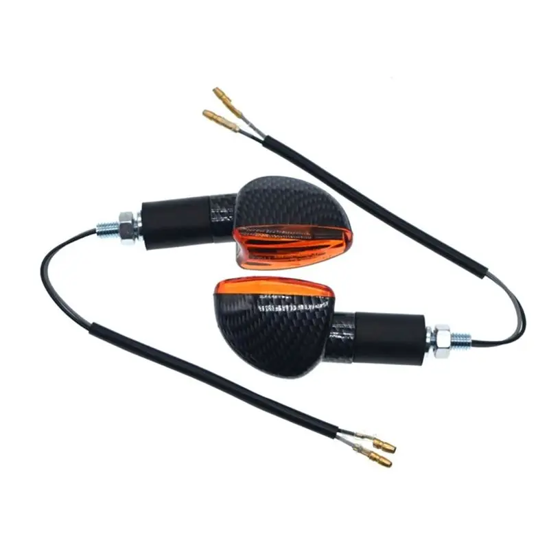 AB61-Universal Dynamic Turn Signal Motorcycle Flash Light 12V 0.48W 8 LED Indicator Lamp
