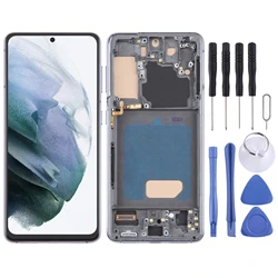 For Galaxy S21 5G TFT LCD Screen for Samsung Galaxy S21 5G SM-G991 Digitizer Full Assembly with Frame Display Repair Replacement