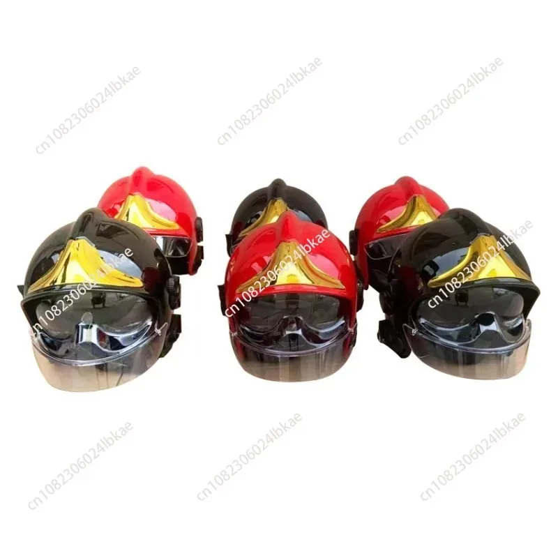 Fire Helmet Gold Plated Helmet Double sided Cover Pressure Resistant Safety Helmet Red, Yellow Green New