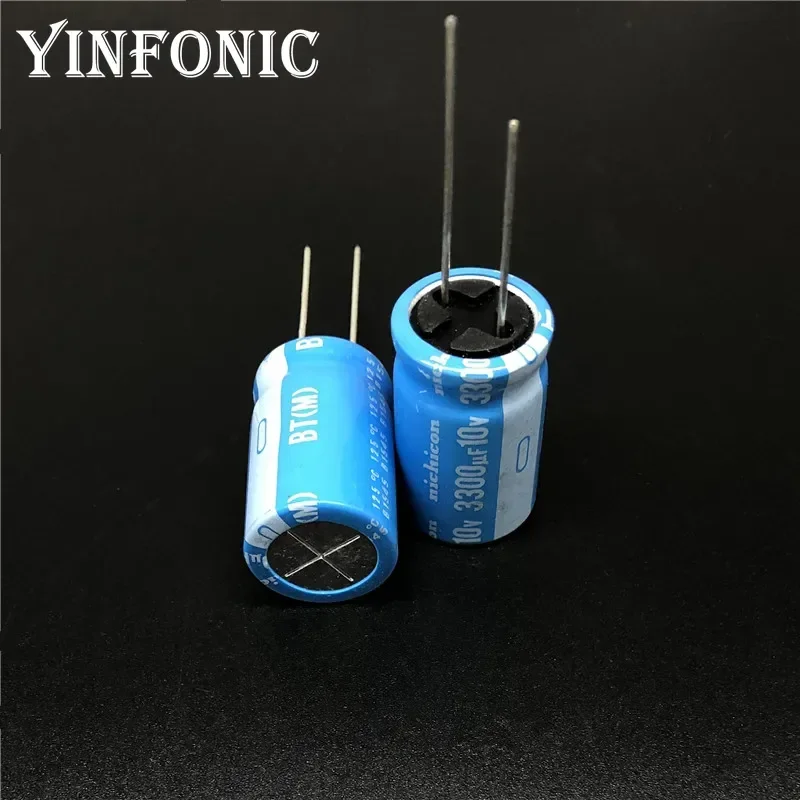 2 uds/20 piezas Uds NICHICON BT serie 16x25mm altamente confiable confiabilidad 10V3300uF condensador electrolítico de aluminio
