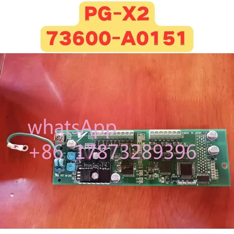 

Used PG-X2 Frequency Converter PG Card 73600-A0151 Normal Function Tested OK