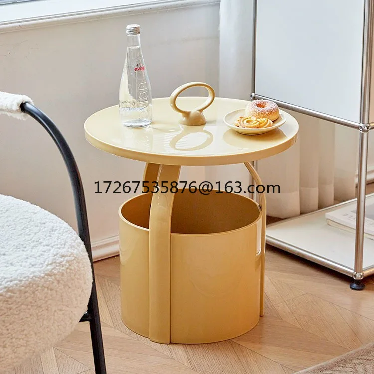 

Cream wind cloud coffee table living room simple modern small apartment special-shaped table wabi sand wind tea table