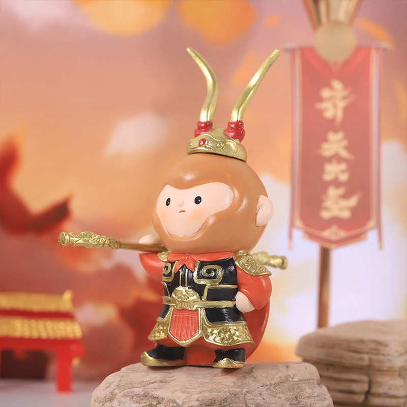 Новый черный миф «Wukong King Kawaii» Фотофон «Обезьяна Король» миф Обезьяна Король Сюрприз подарок на день рождения Коллекционная модель игрушка орнамент