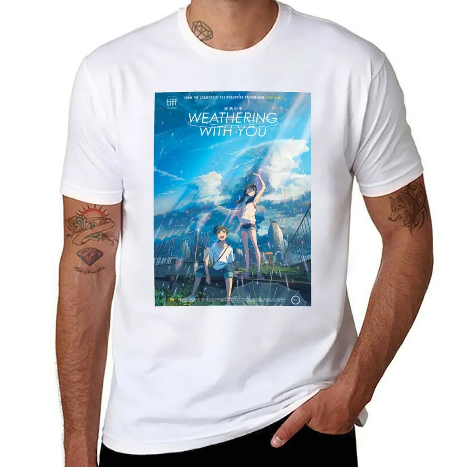 

Weathering with you Tenki No Ko T-Shirt cotton t shirts high quality t shirt man designer T-Shirt