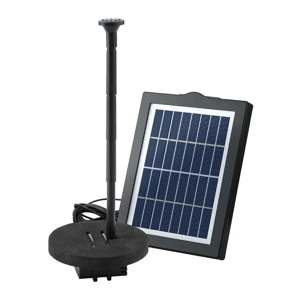&For Solar Pond Pump Floating Water Fountain Submersible Bird Bath Pump 190L H Outdoor Garden Decoration