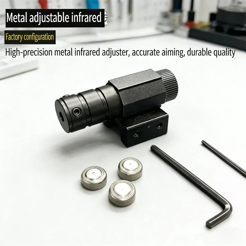 Mini 805 Red Laser Sight Pointer, Adjustable Red Dot, 11mm & 20mm Rail Mount, Tactical Hunting Gun Sight Tool