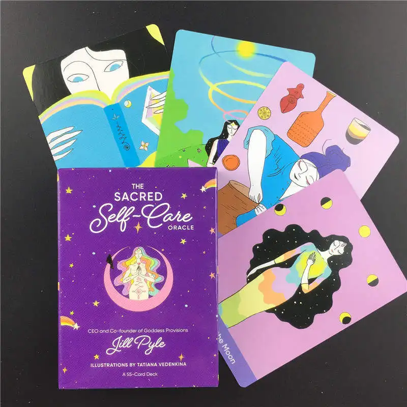 The Sacred Self-Care Oracle Popular Styles 55 Cards Decks