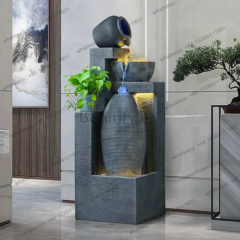 Running water, fountain, humidifier, handicraft, European style decoration