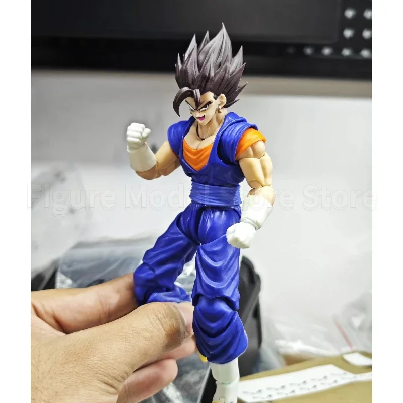 متوفر في المخزون HM HMYR لعبة دراغون بول S.H.Figuarts SHF سوبر فيوجن المحارب فيجيتو رؤساء اكسسوارات أنيمي عمل أرقام اللعب نماذج