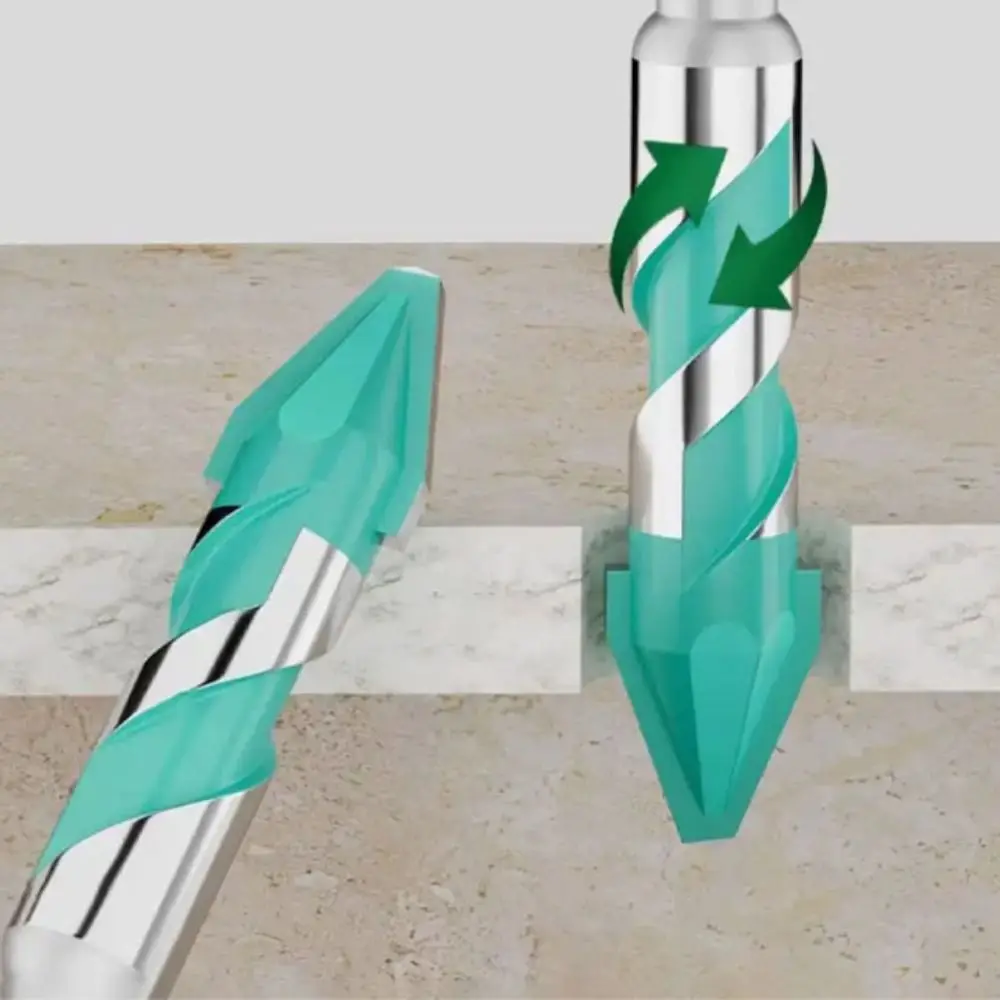 

Ultra-High Hardness Sawtooth Drill Bit Four-Edged Hexagonal Shank Eccentric Drill Bit 6mm to 12mm Sizes Serrated Skewed Head