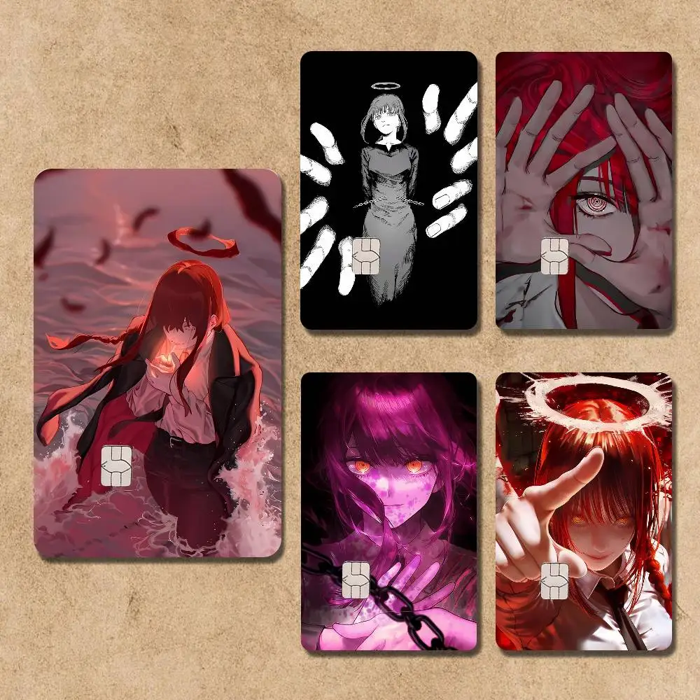 

Anime M-Makima Multi-Scene Long-Lasting Card Stickers Credit Bus Bank Metro Decal