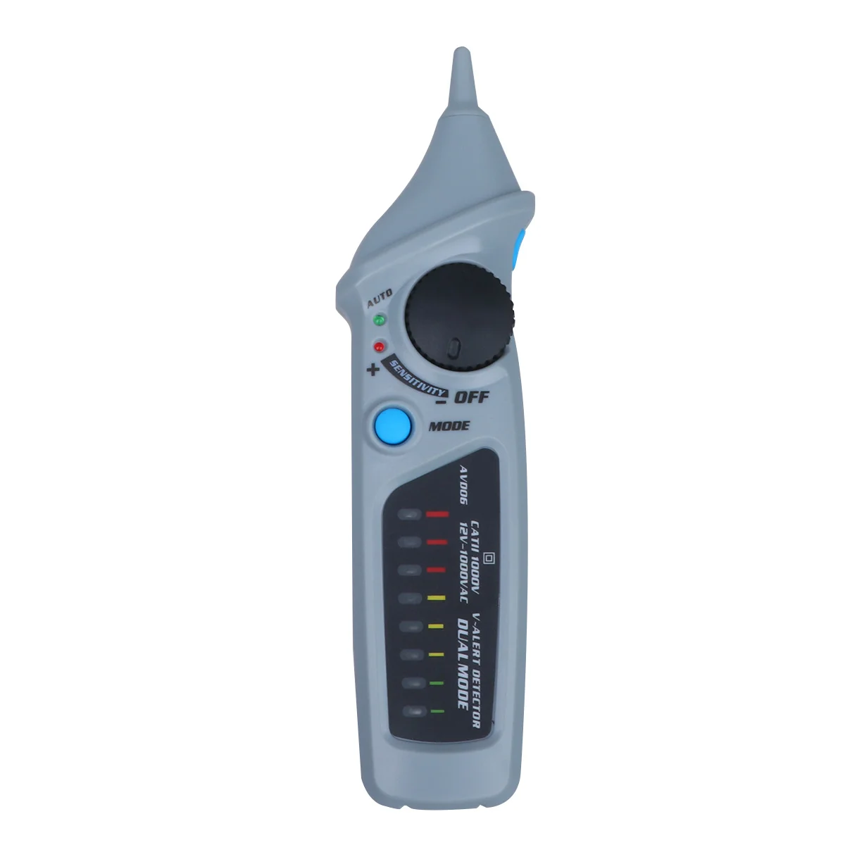 

Non-Contact Voltage Test Pen Dual Mode Auto Manual Live Wire Socket Wall Power Outlet Tester Grey Voltage Detctor