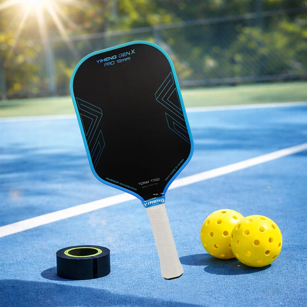 2026 Durable Surface Yiheng Customize New GENX Core System Full Foam 16mm Rough Toray T700 Carbon Fiber Pickleball Paddles