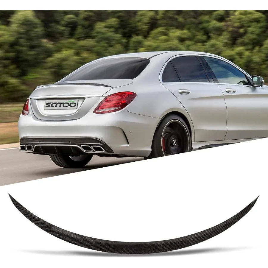 

Глянцевое черное крыло заднего спойлера багажника в стиле AMG для MercedesBenz W205 Sedan 20162020 гг., высокопроизводительный аэродинамический дизайн, улучшающий