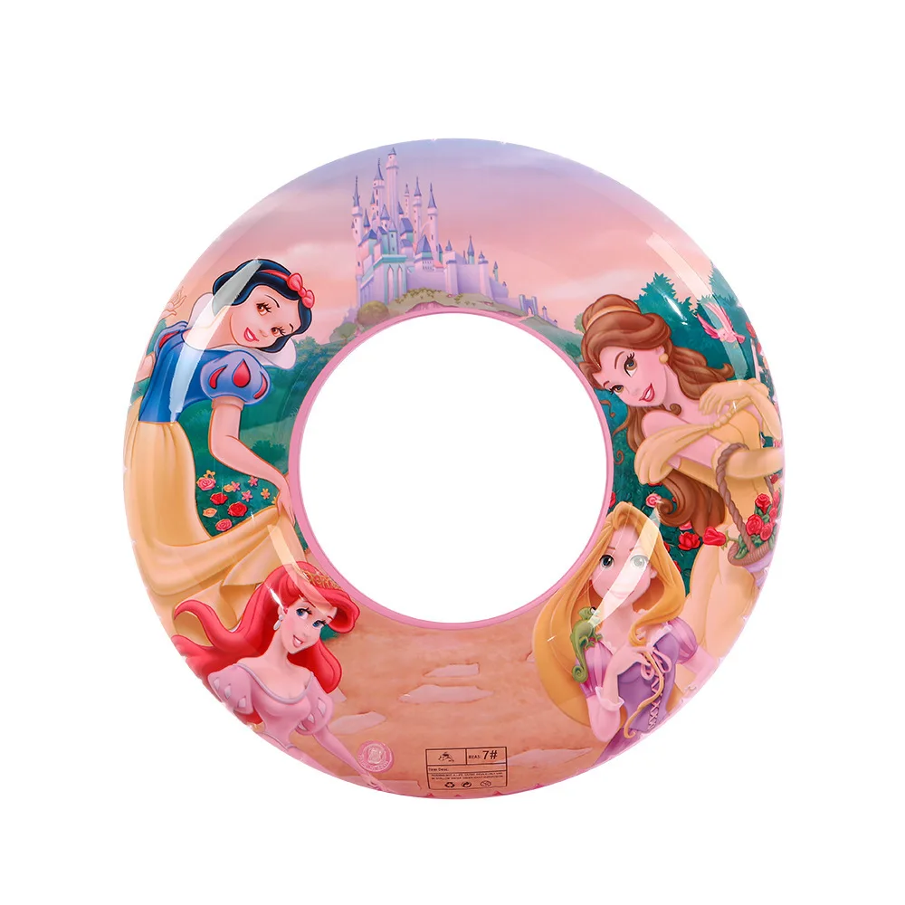 Anelli gonfiabili per feste d'acqua dei cartoni animati Disney Giocattoli Giocattolo gonfiabile in PVC spesso principessa Frozen per bambini