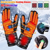 Winter Gloves Rechargeable Heating Gloves Outdoor Riding Skiing Motorcycling Gloves Thermal Touchscreen Gloves Battery Powered