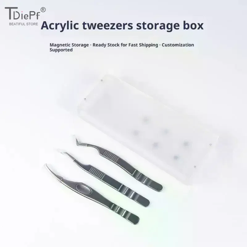 الاكريليك رمش صندوق تخزين رمش تمديد لوحة مغناطيسية متعددة الوظائف كاذبة رمش ماكياج المنظم البليت لاش حامل #1