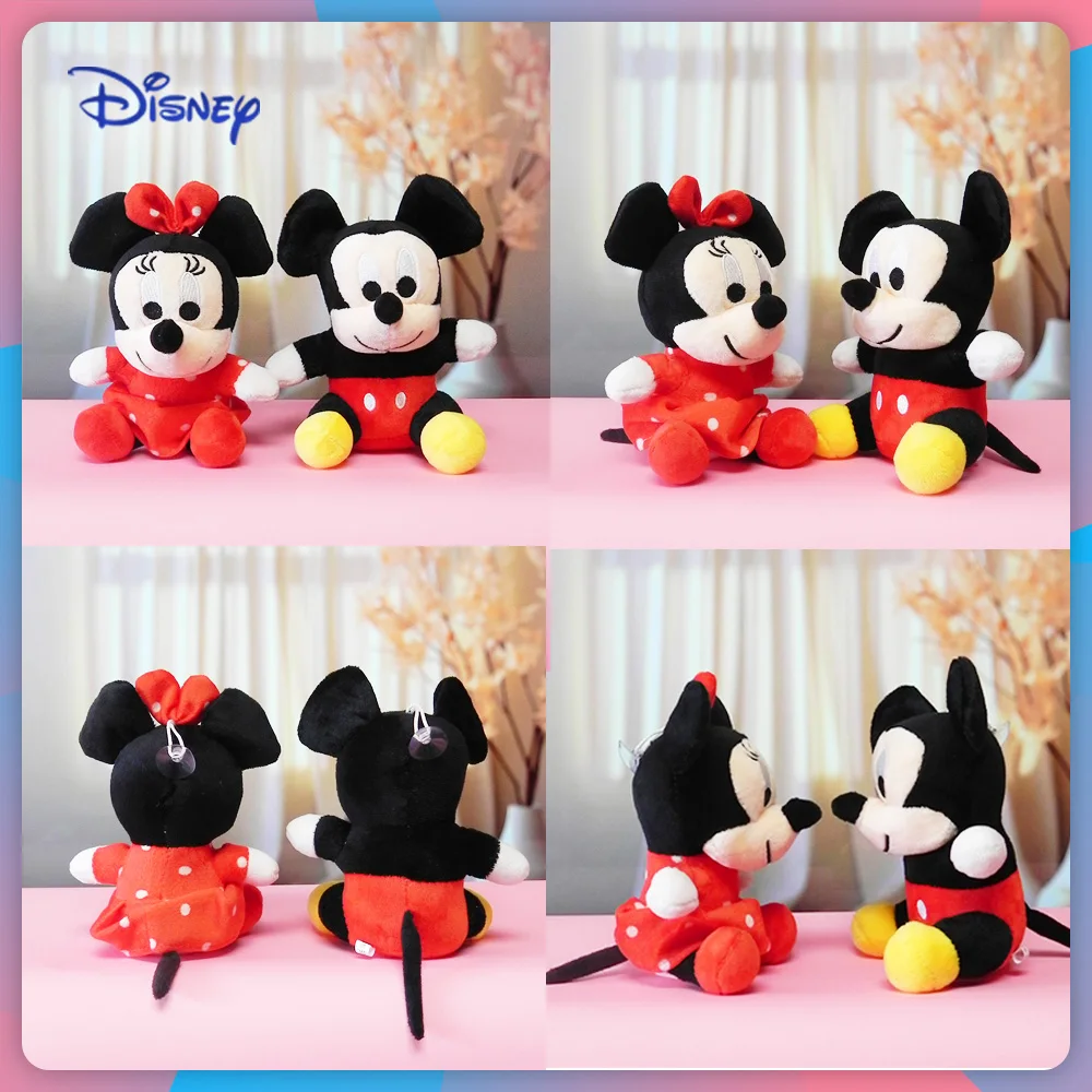 18 cm Disney Mickey Minnie Mouse Knuffels Anime peluche Gevulde Leuke Cartoon Pop Verjaardag Kinderen Kerstcadeau Voor Kinderen