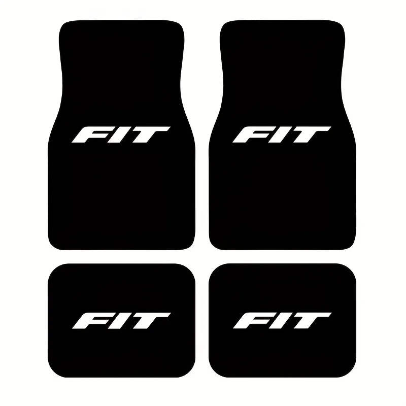 4pcs FIT Style Pattern Printed - High-end Comfortable Car Mats, Fashionable And Durable Car Accessories, Easy To Remove And Mach