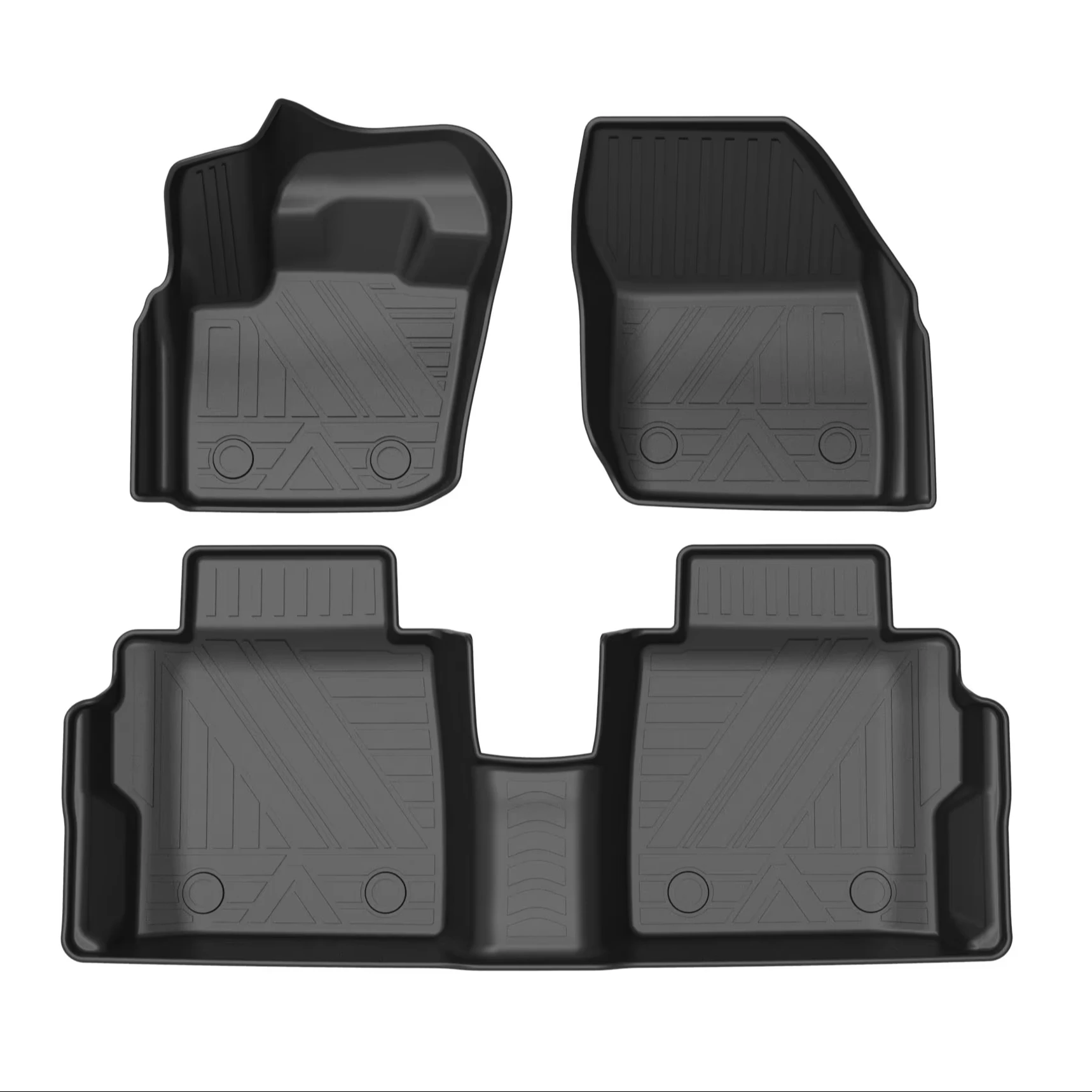 

Autobo For 2015-2020 Taurus Full-Size Sedan TPE All-Weather Car Floor Mats Full Set 100% Waterproof Easy Clean