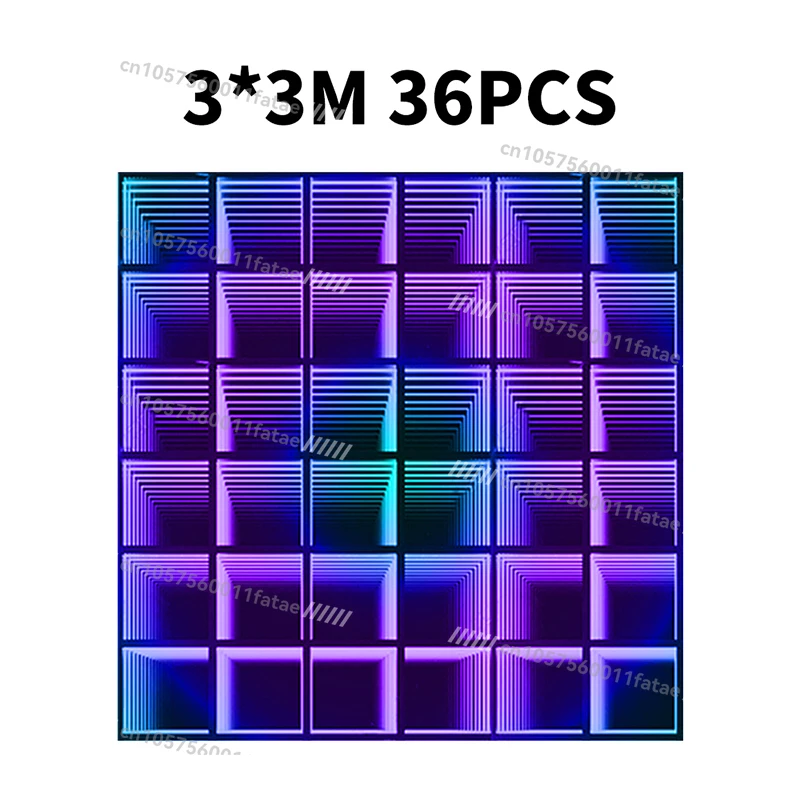 

Popular RGB 3D Mirror Floor Light Professional LED Dance Effect Panels Floor Tile Light Up for DJ Disco Club Wedding Party Stage