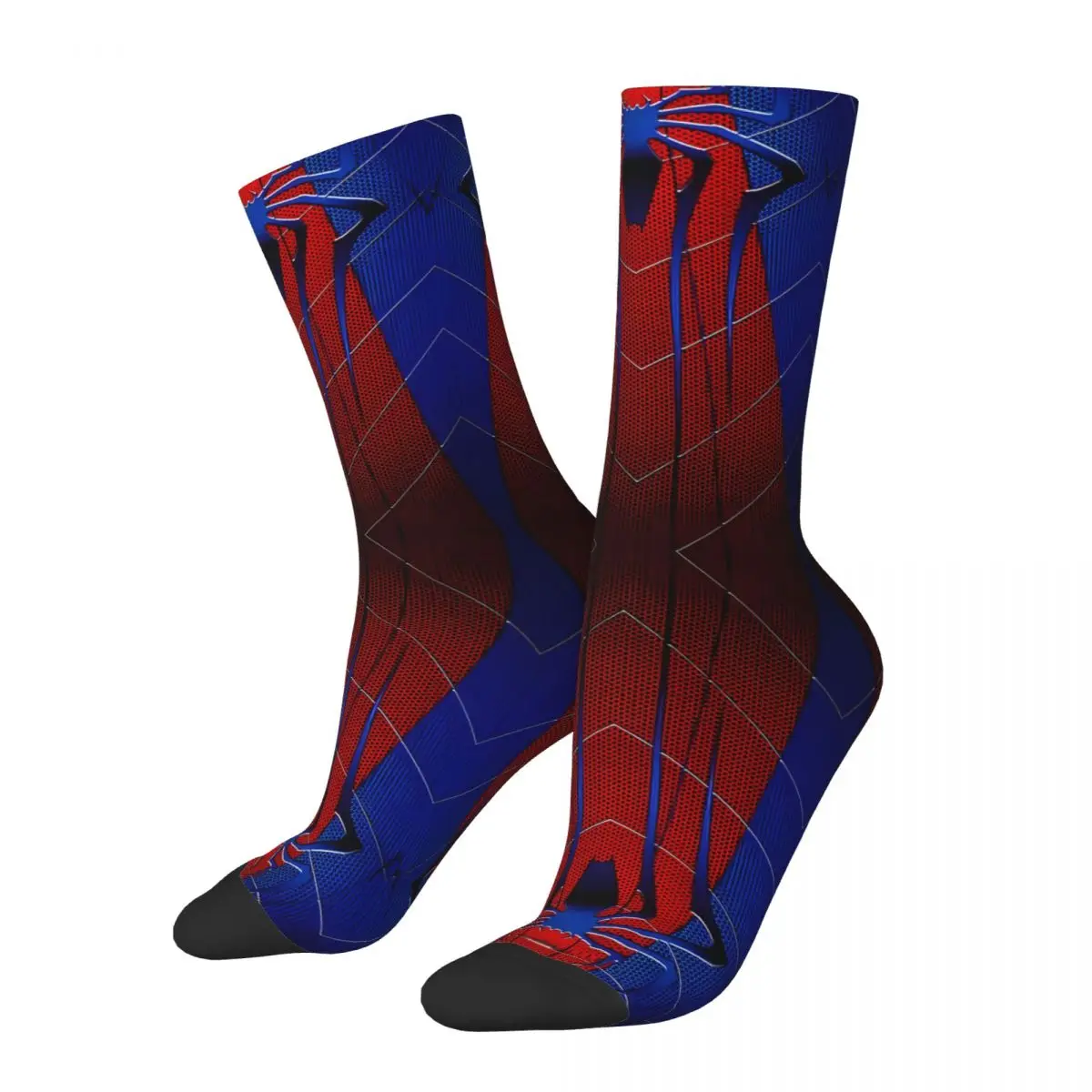 Vintage High Quality Spider Web Art Traditional Socks Men's compression Socks Unisex Harajuku Pattern Printed Novelty Crew Sock