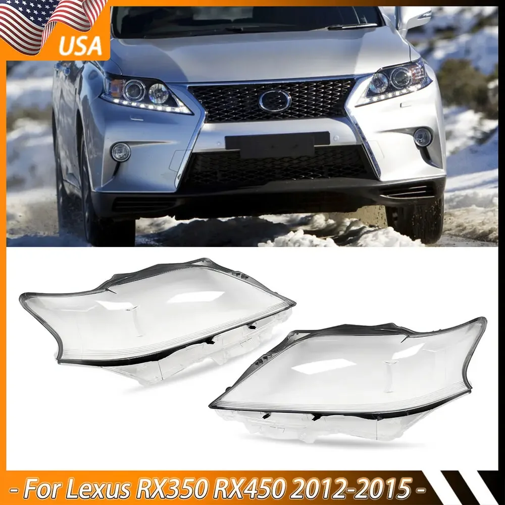 MAGICKIT For lexus rx 350 2012-2015 Left Right Side Lamp shade Headlight Lens Shell Clear Cover RX270 RX350 RX450 Accessories