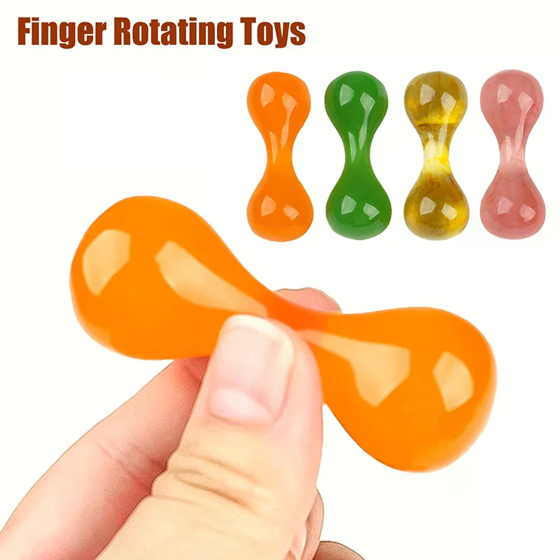 Knucklebone Rotate Decompression Toys Finger Exercise Tool Finger Relaxation Massage Anti Stress Hand Acupoint Massager Resin