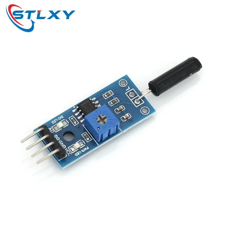 Stlxy SW18010P Vibration Sensor Module Normally Opened Type Vibration switch alarm sensor module for Arduino