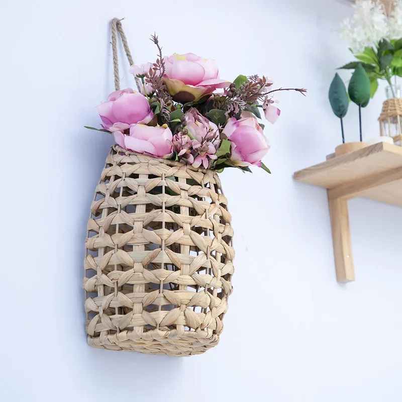 Gourd straw weaving, storage basket, storage basket, decorative frame