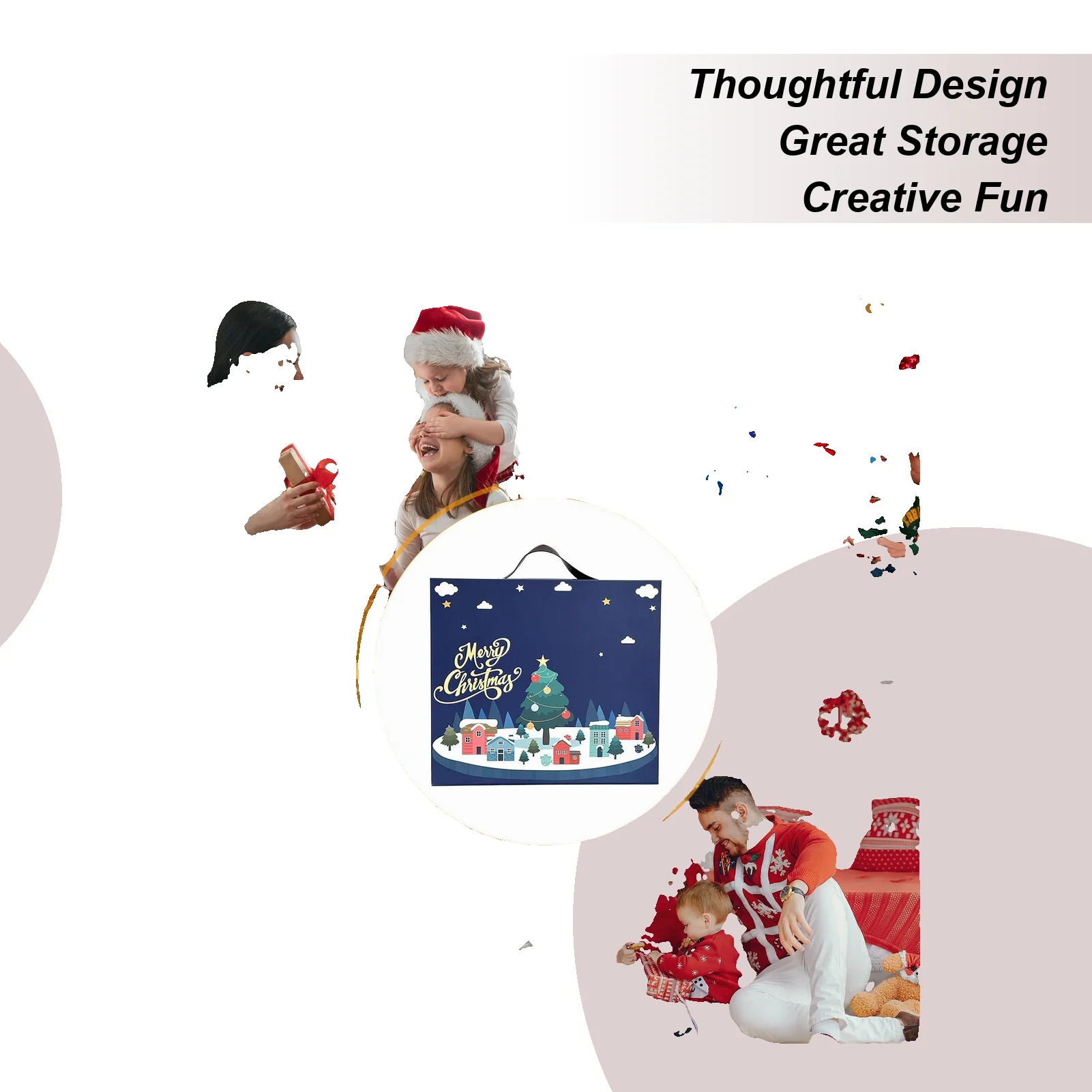 

Рождественский обратный отсчет, Рождественский обратный отсчет, 24-дневные пустые многоразовые отделения для подростков, взрослых, детей, праздник, день рождения